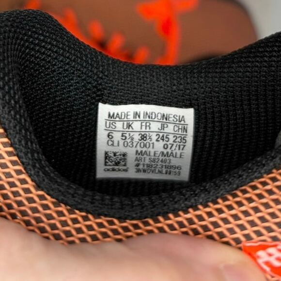 Adidas X 17.4 FG Soccer Cleats Men’s/Boys 6 | Orange & Black Firm Ground - Picture 7 of 8